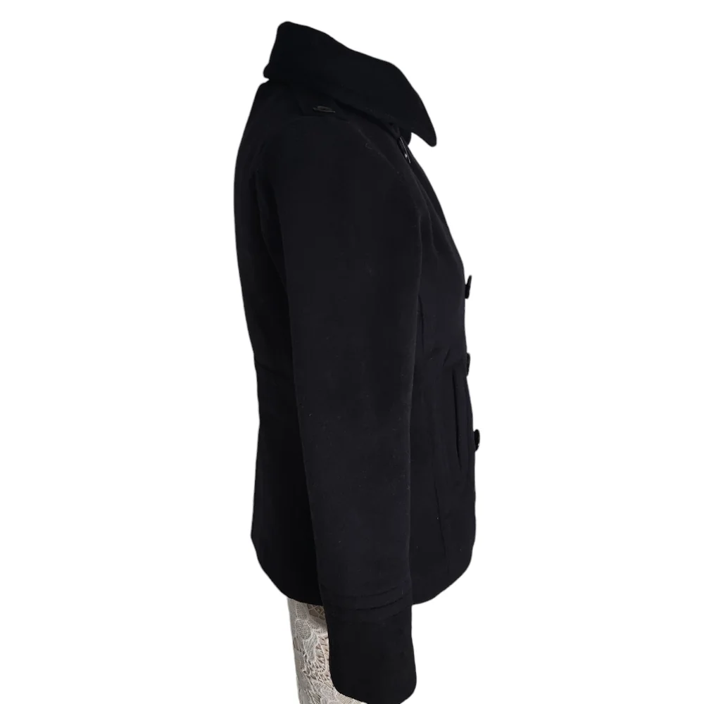 J. Crew black 100% wool peacoat size S - Picture 5 of 10